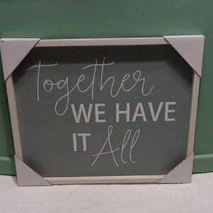 Green and White Wall Art Decor